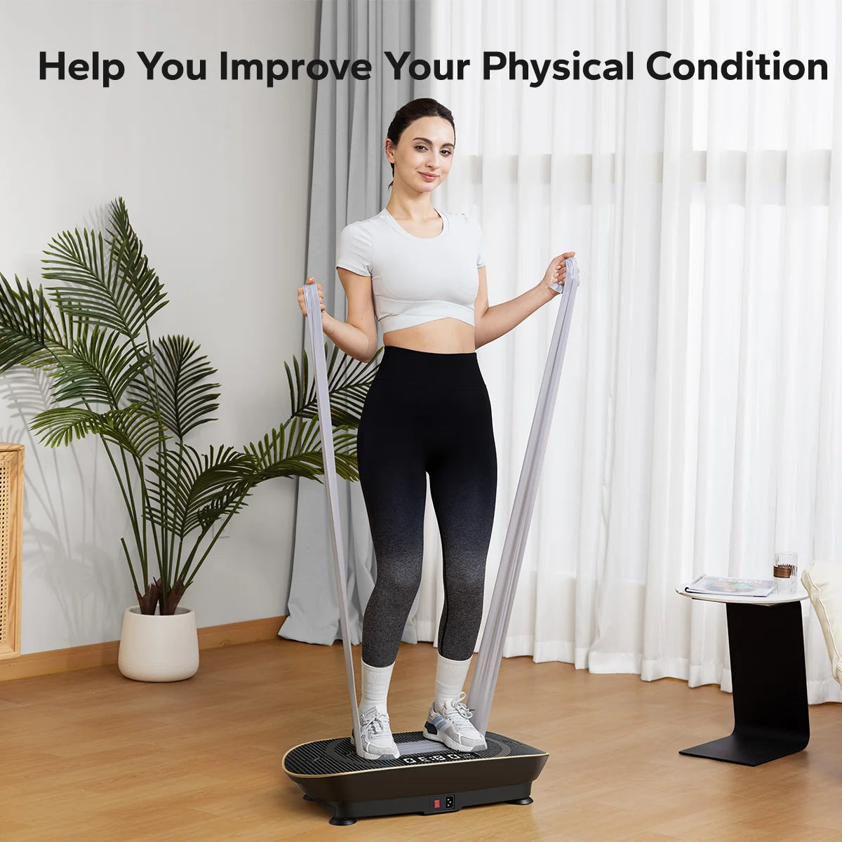 Merach Digital Vibration Plate Exercise Machine For Fitness Workouts