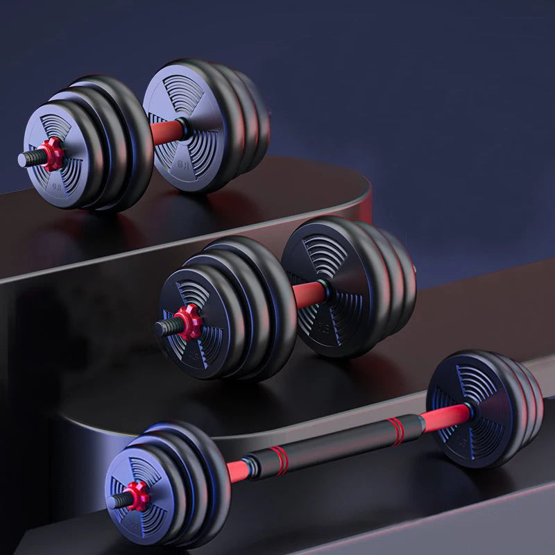 Adjustable Dumbbell Barbell Set For Home Gym Fitness Training
