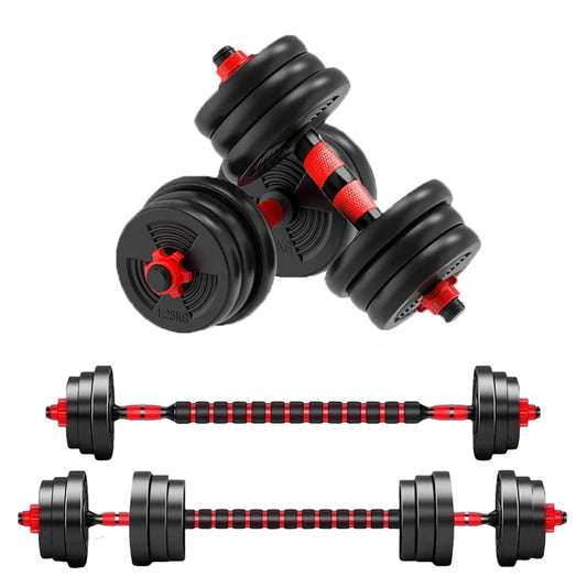 Adjustable Dumbbell Barbell Set For Home Gym Fitness Training