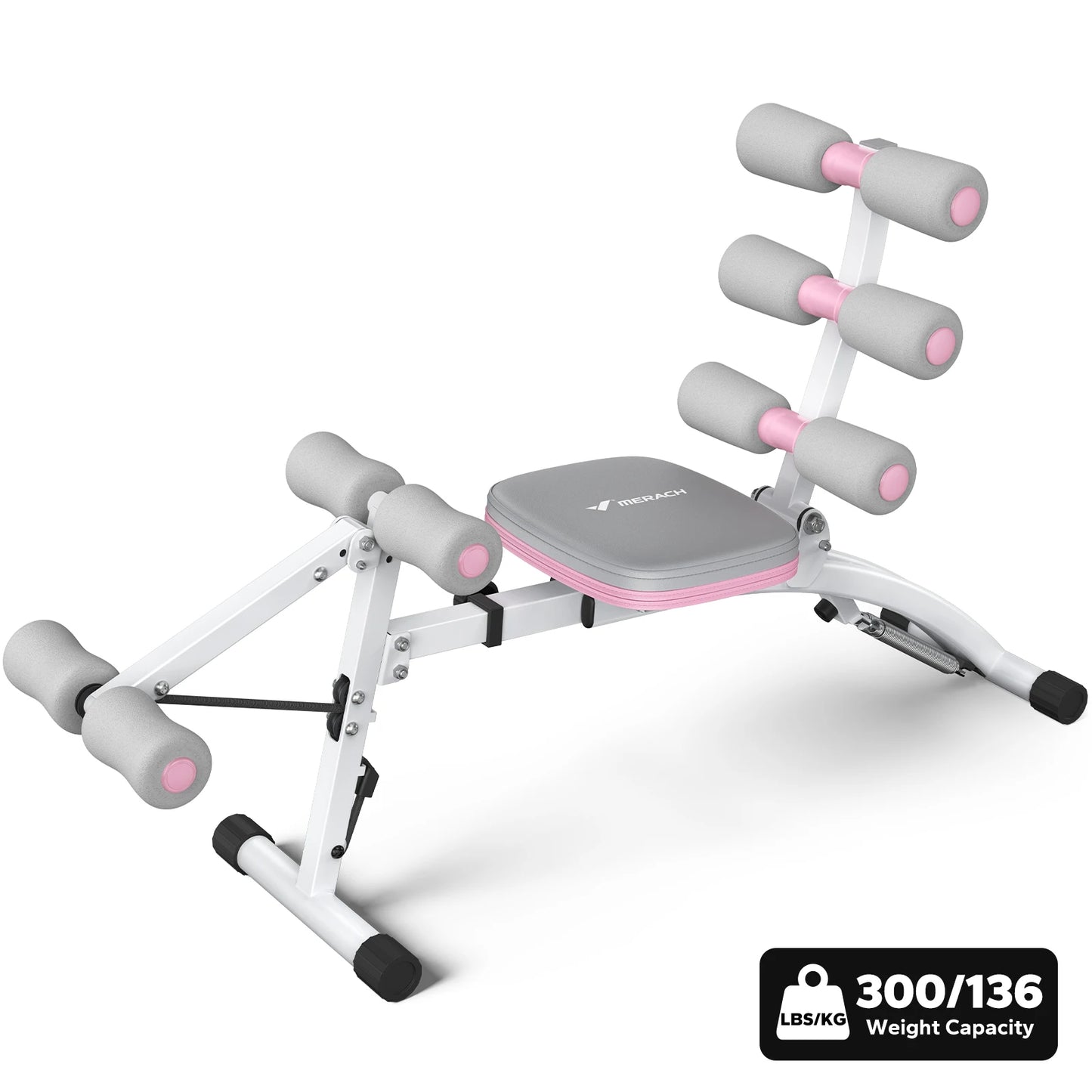 Merach Adjustable Ab Machine Workout Bench Home Gym Fitness