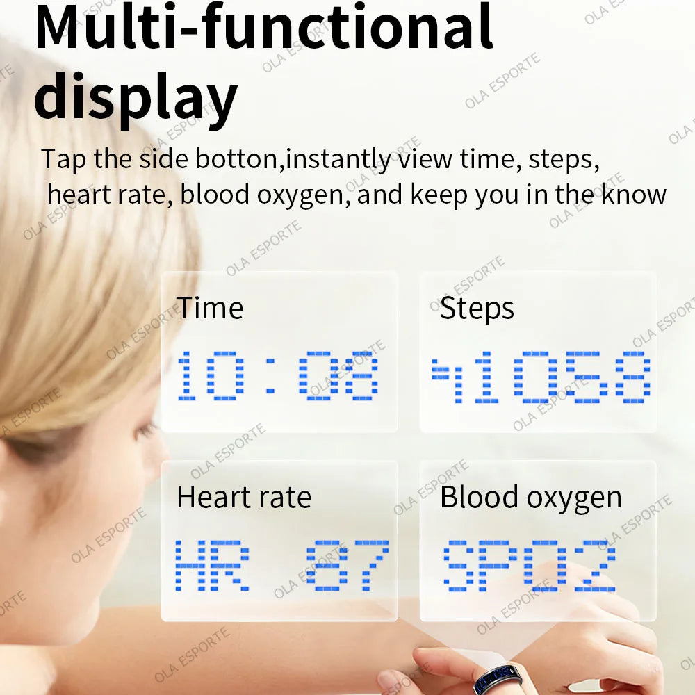 Ola Esporte Smart Ring With Tasbeeh Counter And Health Tracking