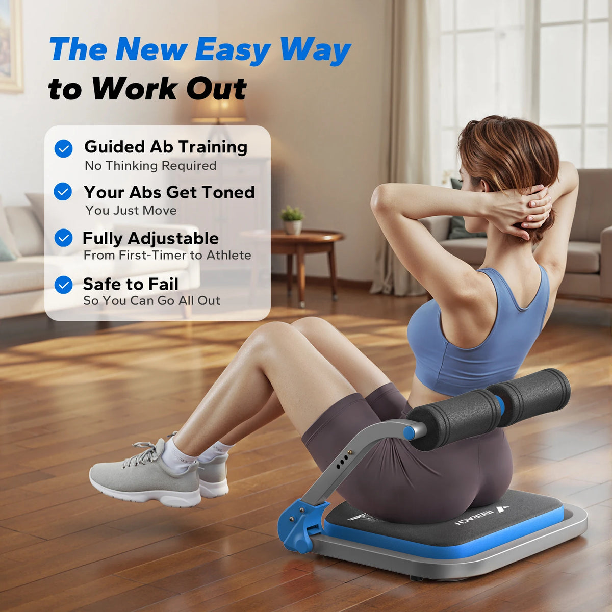 Merach Automatic Rebound Ab Crunch Machine For Core Workouts