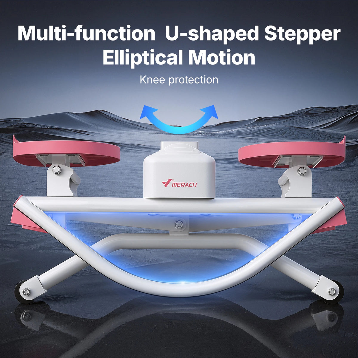 MERACH Rocking Stepper With Ab Twist Board Home Workout Machine