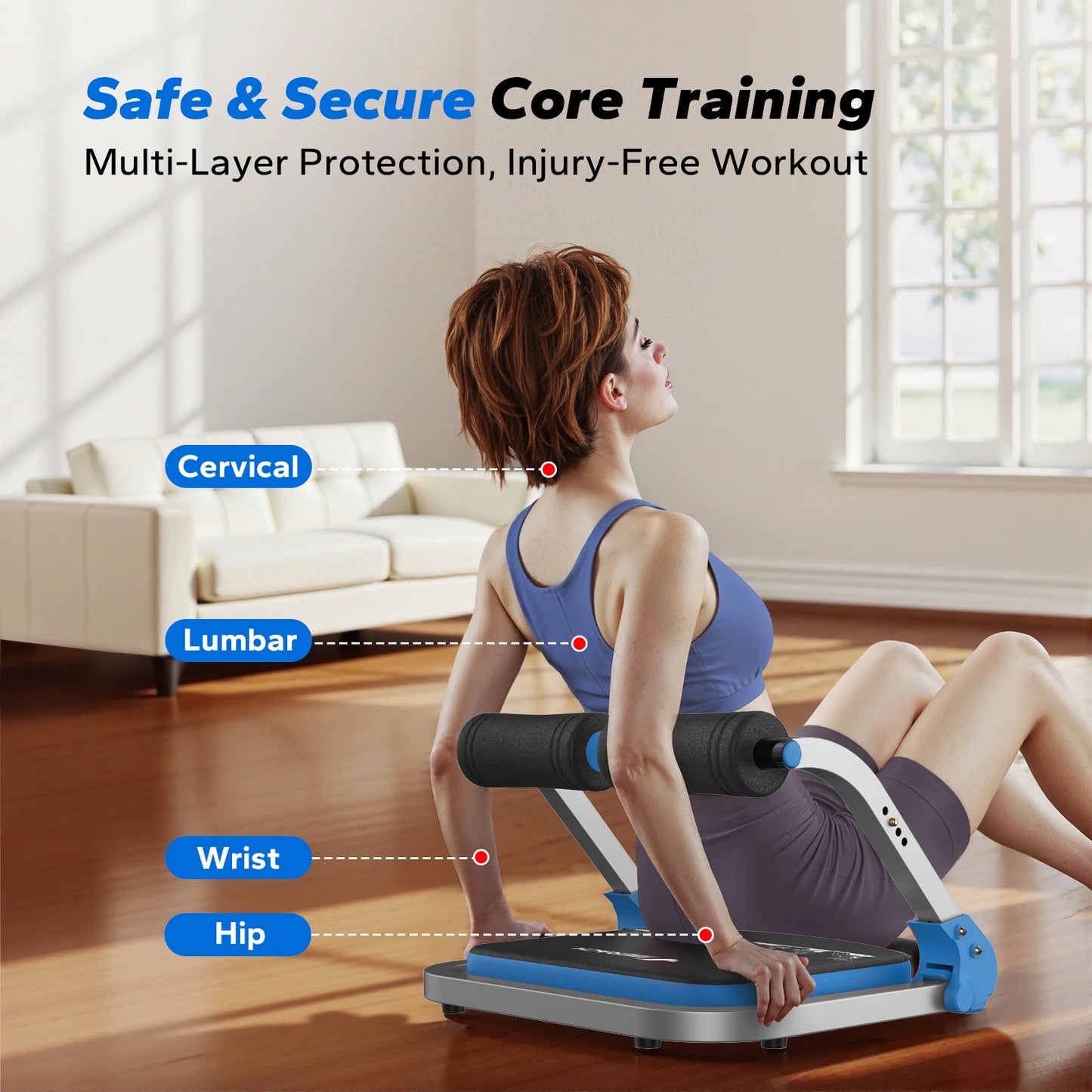 Merach Automatic Rebound Ab Crunch Machine For Core Workouts