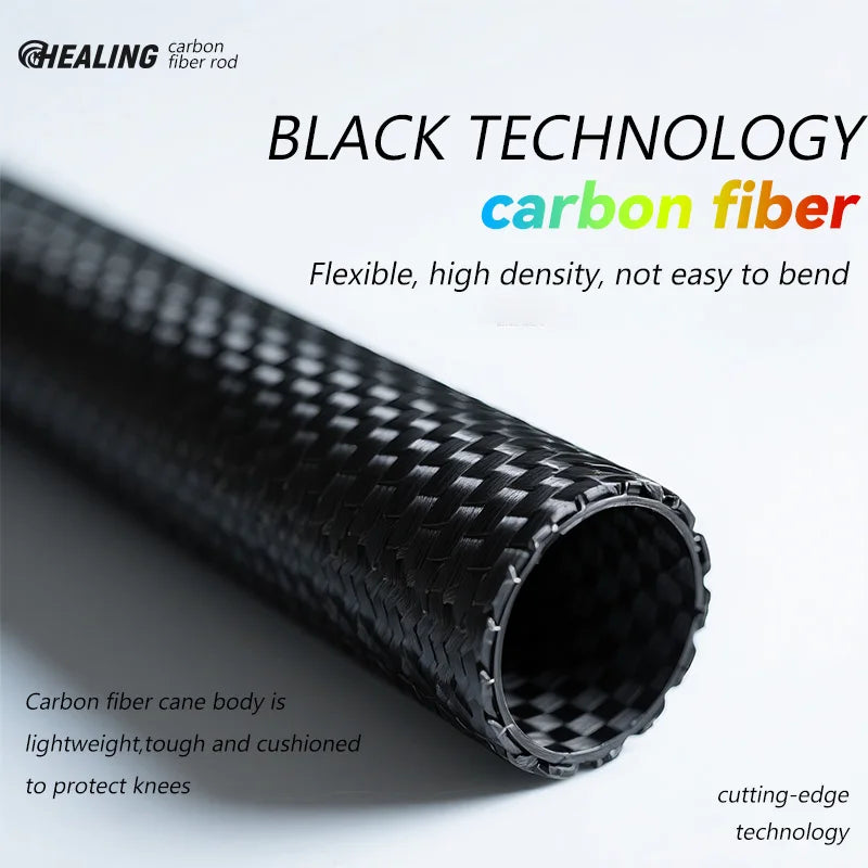 OKHEALING Carbon Fiber Foldable Trekking Poles For Hiking and Travel
