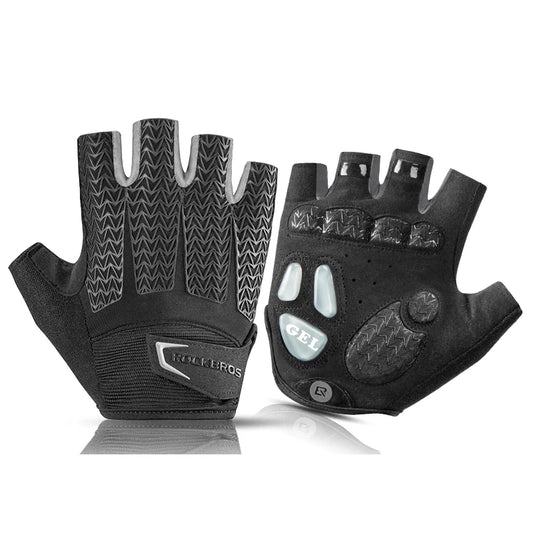 ROCKBROS Half Finger Cycling Gloves With Gel Padding And Grip