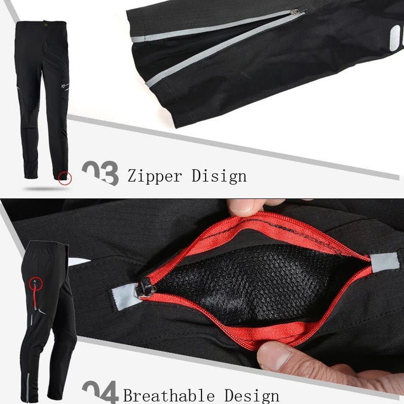 ROCKBROS Breathable Cycling Pants For Men And Women With Reflective Details