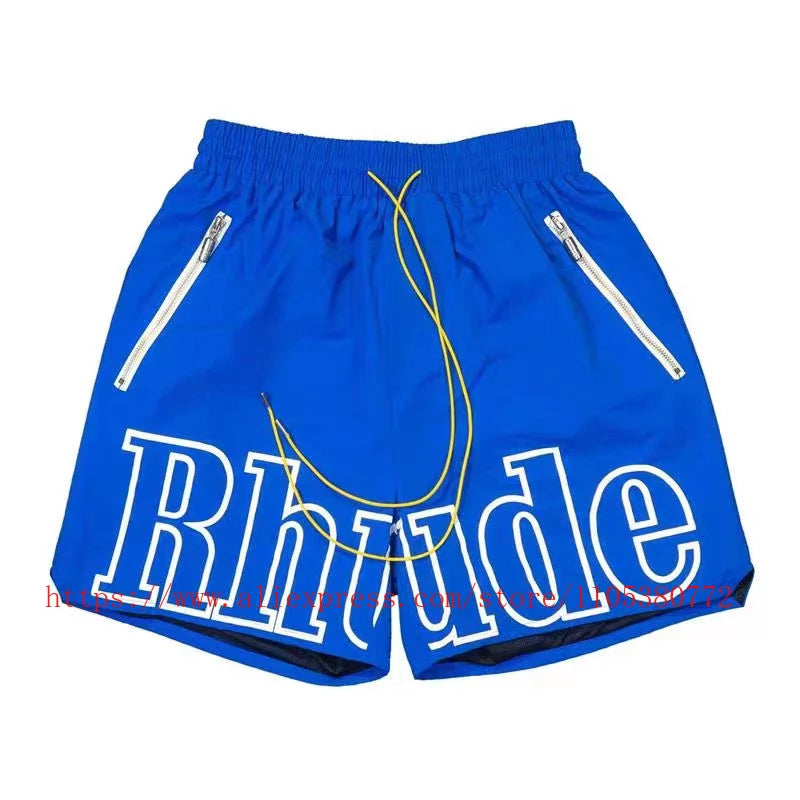 Men's Casual Elastic Waist Zip Pocket Summer Shorts