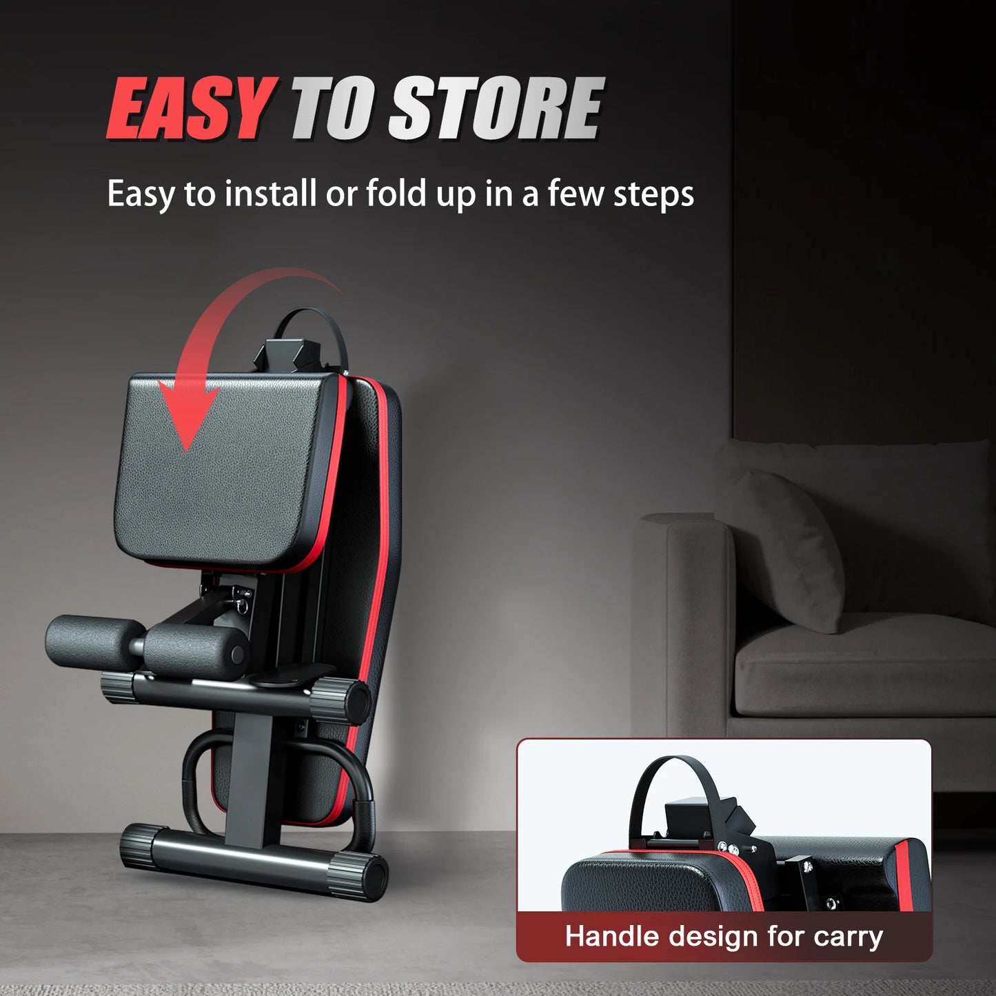 Foldable Multi Functional Dumbbell Bench For Full Body Workout
