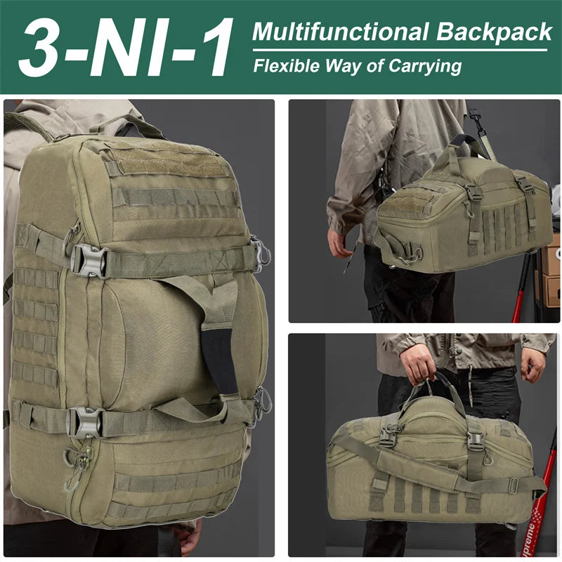 LQARMY Tactical Molle Backpack For Hiking Camping And Travel
