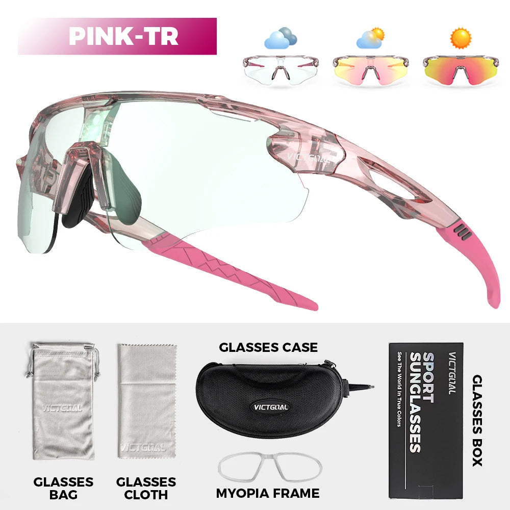 Victgoal Photochromic Cycling Sunglasses With UV400 Protection For Unisex