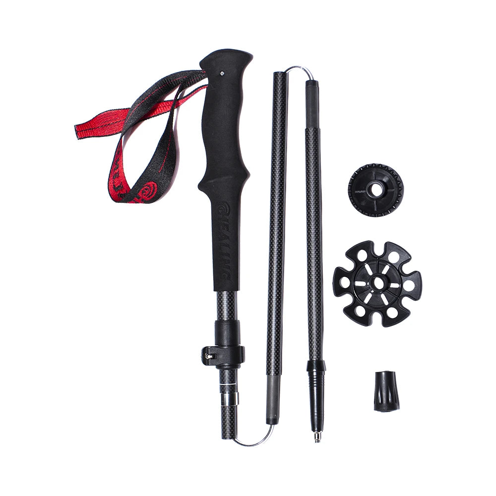 OKHEALING Ultralight Carbon Fiber Trekking Poles For Outdoor Hiking