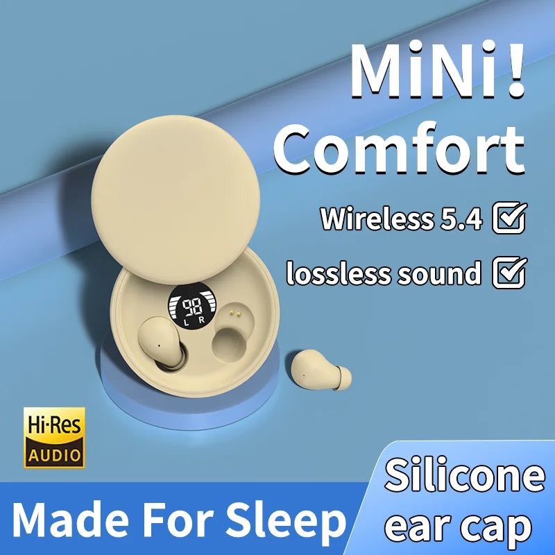 Shuke Wireless Sleep Earbuds Hidden Waterproof Headphones With Mic