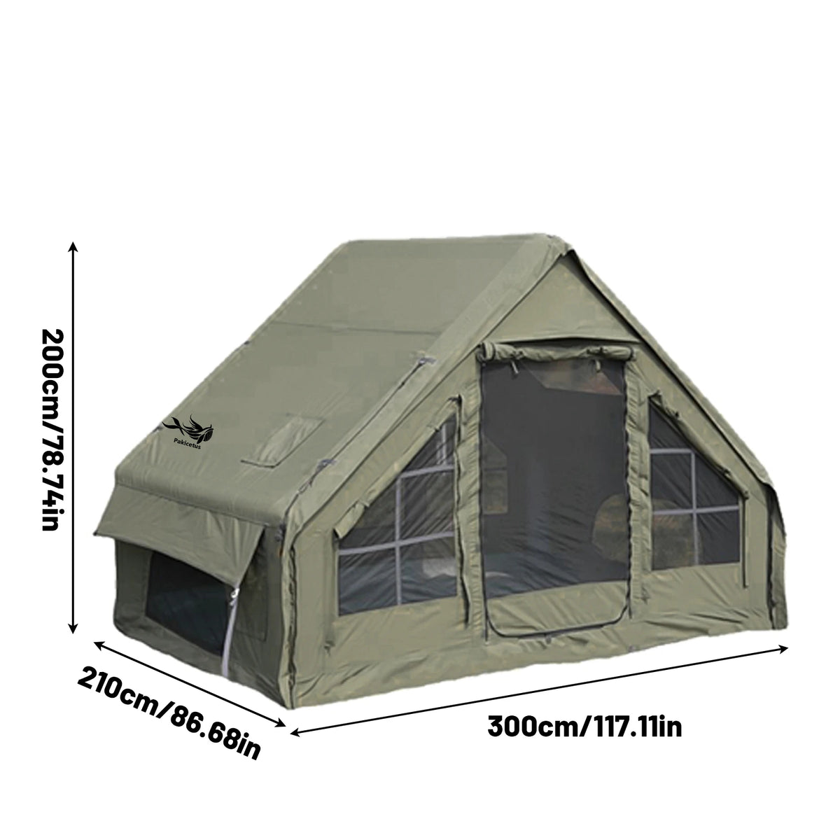 Pakicetus Inflatable Camping Tent With Quick Setup Waterproof Design