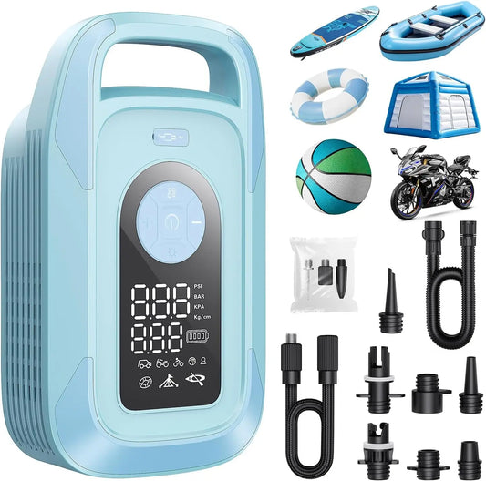 Electric Paddle Board Pump 150 PSI Auto Off Rechargeable