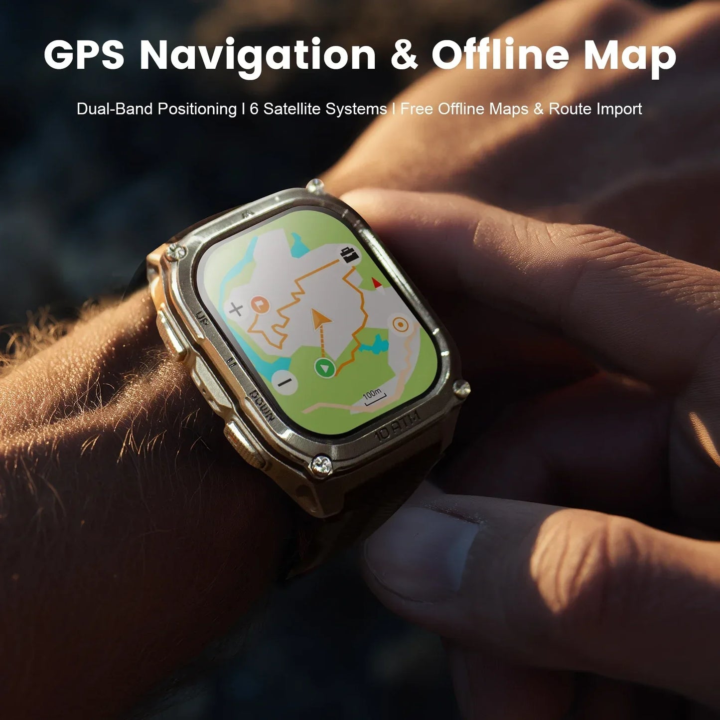 Kospet Tank M4 Smart Watch Gps Navigation Health Monitor