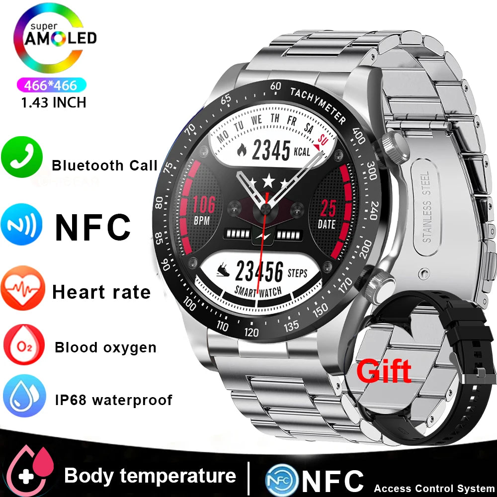 Mens Smartwatch Bluetooth Calling Fitness Tracker With Heart Rate Monitor