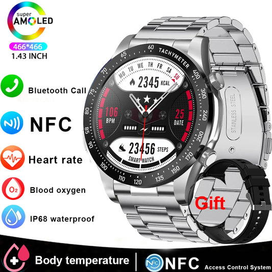 Mens Smartwatch Bluetooth Calling Fitness Tracker With Heart Rate Monitor
