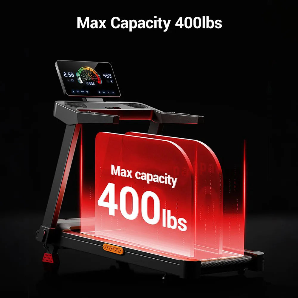 UMAY L20 Folding Treadmill With Manual Incline And Touchscreen Display