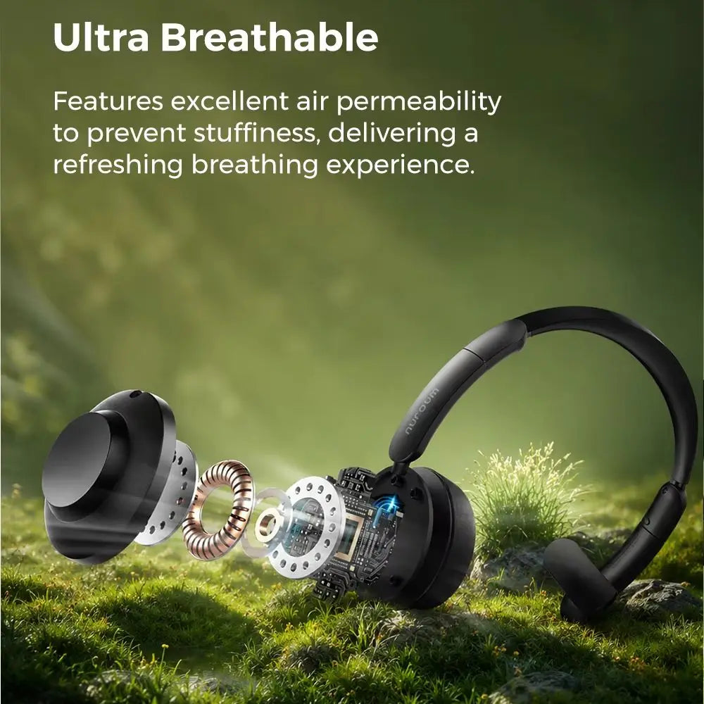 Nuroum Bluetooth Wireless Headset With Noise Cancelling Microphone