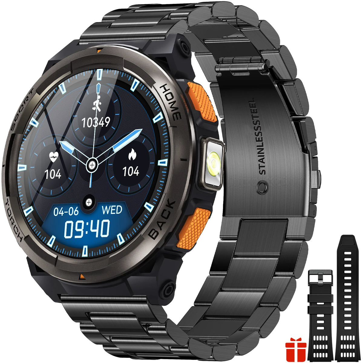 EIGIIS KE5 Sports Smart Watch With Compass Barometer And Flashlight