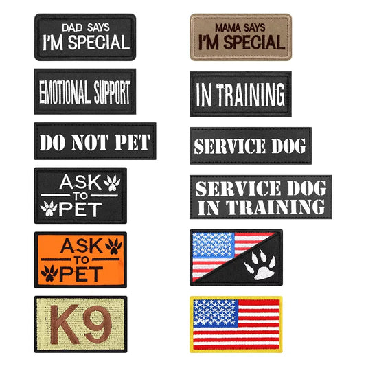 Tactical Personalized Patches For Dog Vest Harness Collar Labels