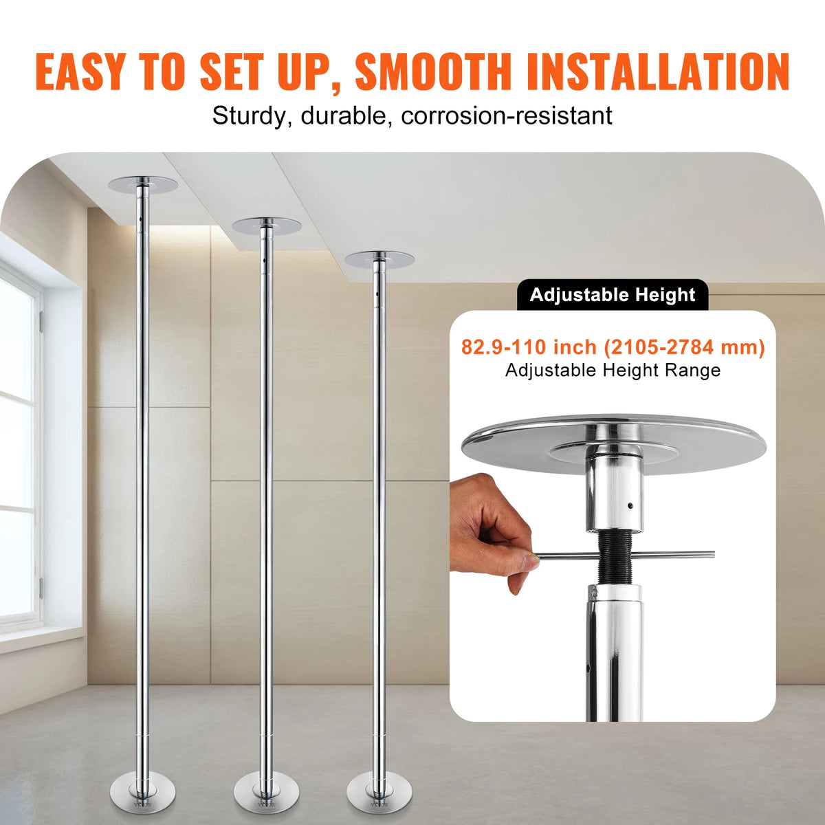 SucceBuy Professional Static Dance Pole For Home Training