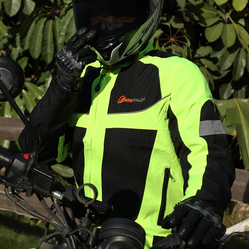 Motorcycle Reflective Padded Protective Riding Jacket