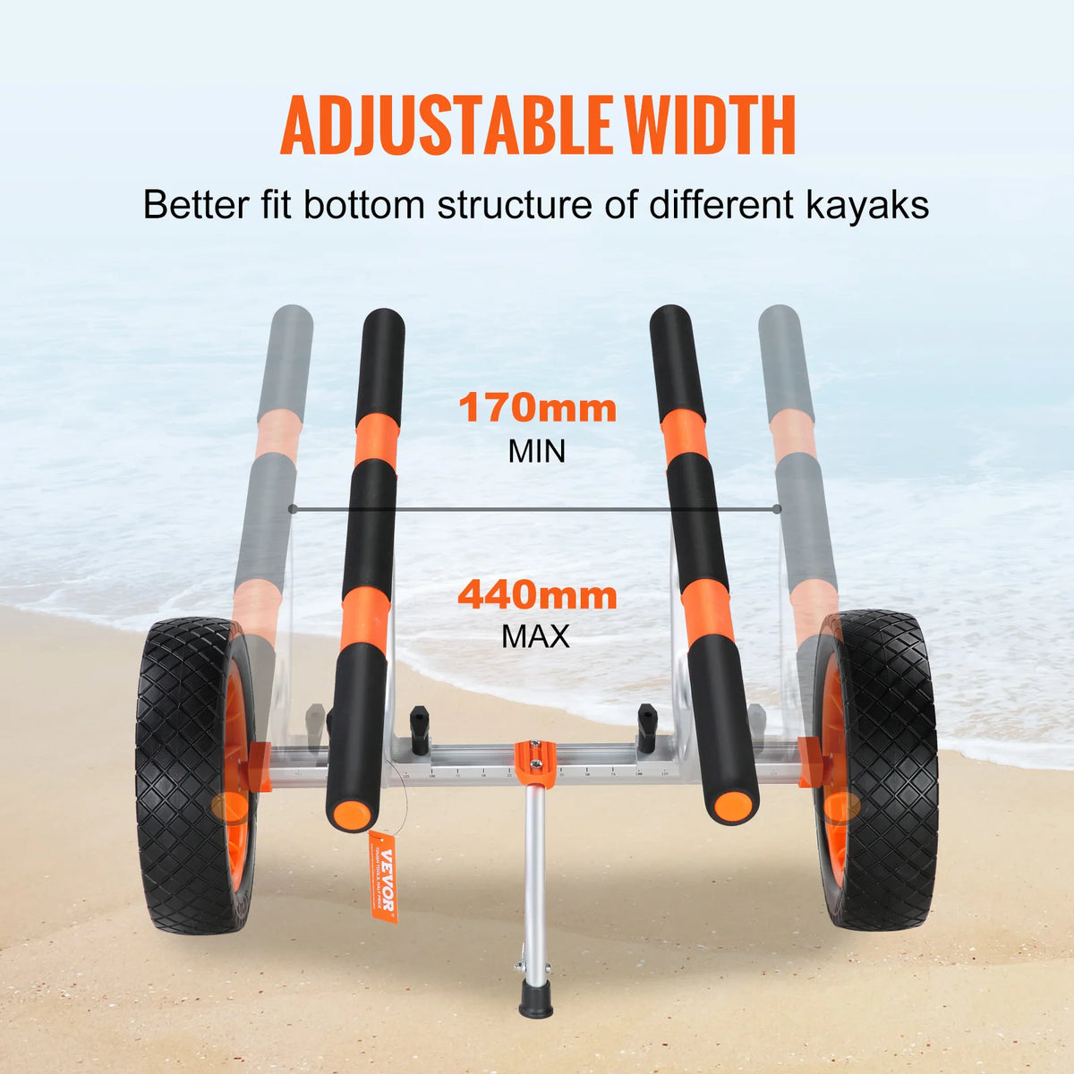 SucceBuy Professional Kayak Cart With 450 Lb Weight Capacity