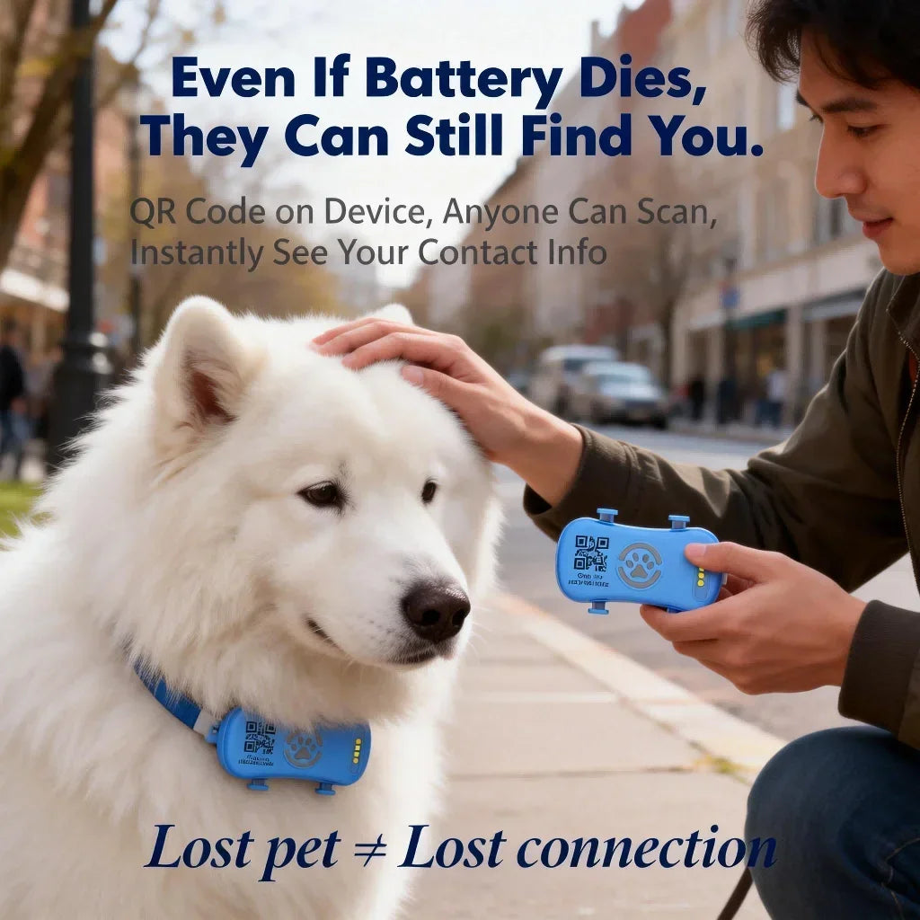 Wanwaytech GPS Pet Tracker For Dogs And Cats Rechargeable
