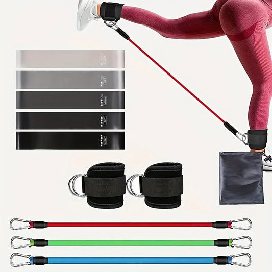 Home Gym Resistance Bands Leg Hip Toning Exercise Set