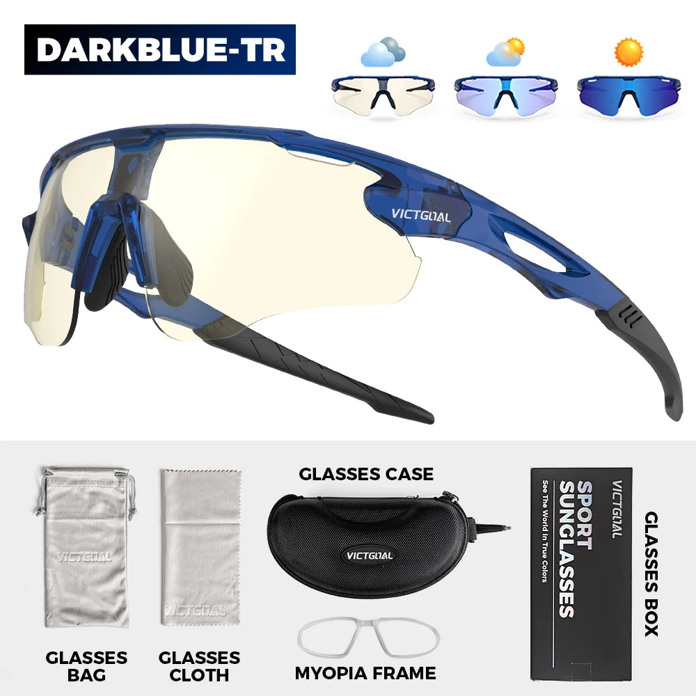 Victgoal Photochromic Cycling Sunglasses With UV400 Eye Protection