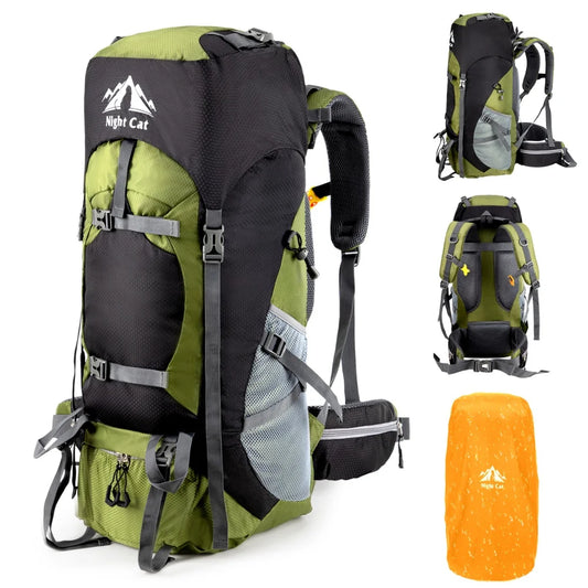 Night Cat Lightweight Waterproof Hiking Backpack For Outdoor Camping