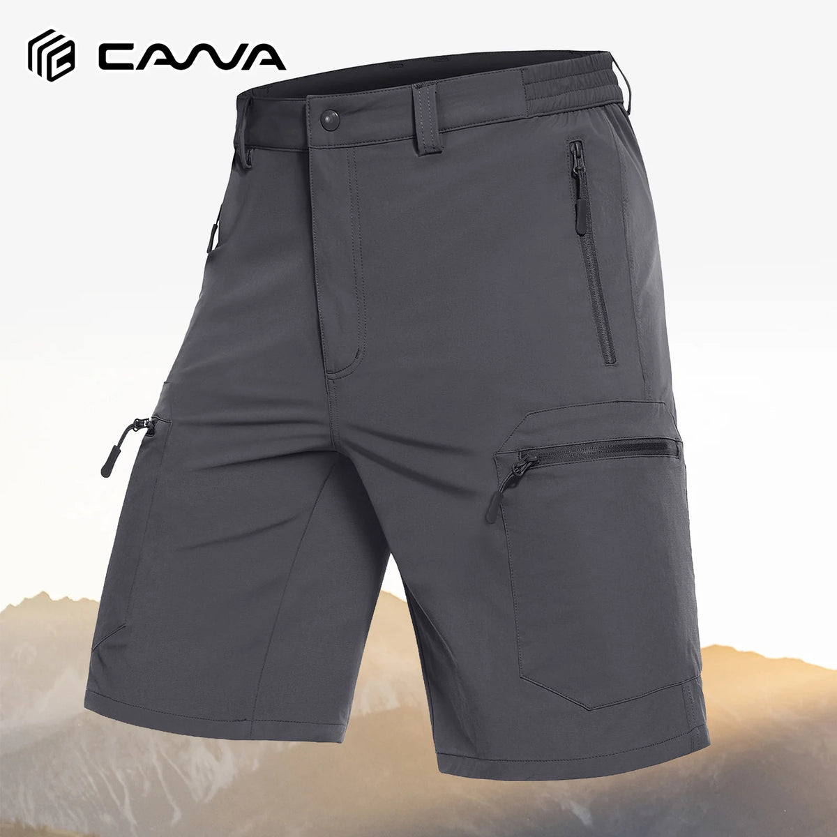 Men's Quick Dry Cargo Hiking Shorts With Water Resistant Pockets