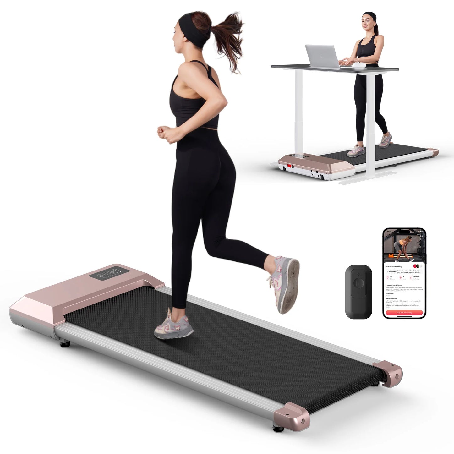 Superun 2.5Hp Home Treadmill With LCD Display And App Monitoring