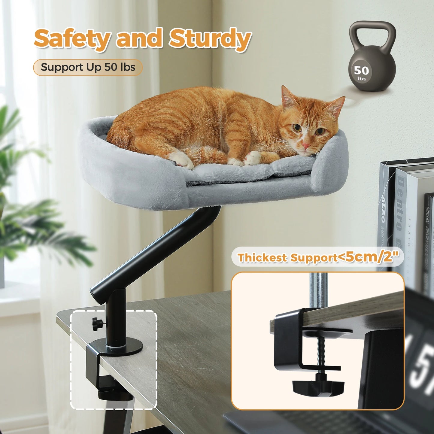 Pawz Road Adjustable Rotatable Cat Desk Bed And Hammock