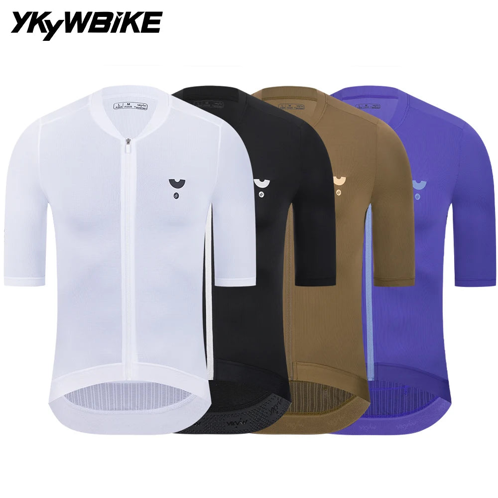 YKYWBIKE Men's Breathable Cycling Jersey With Pockets
