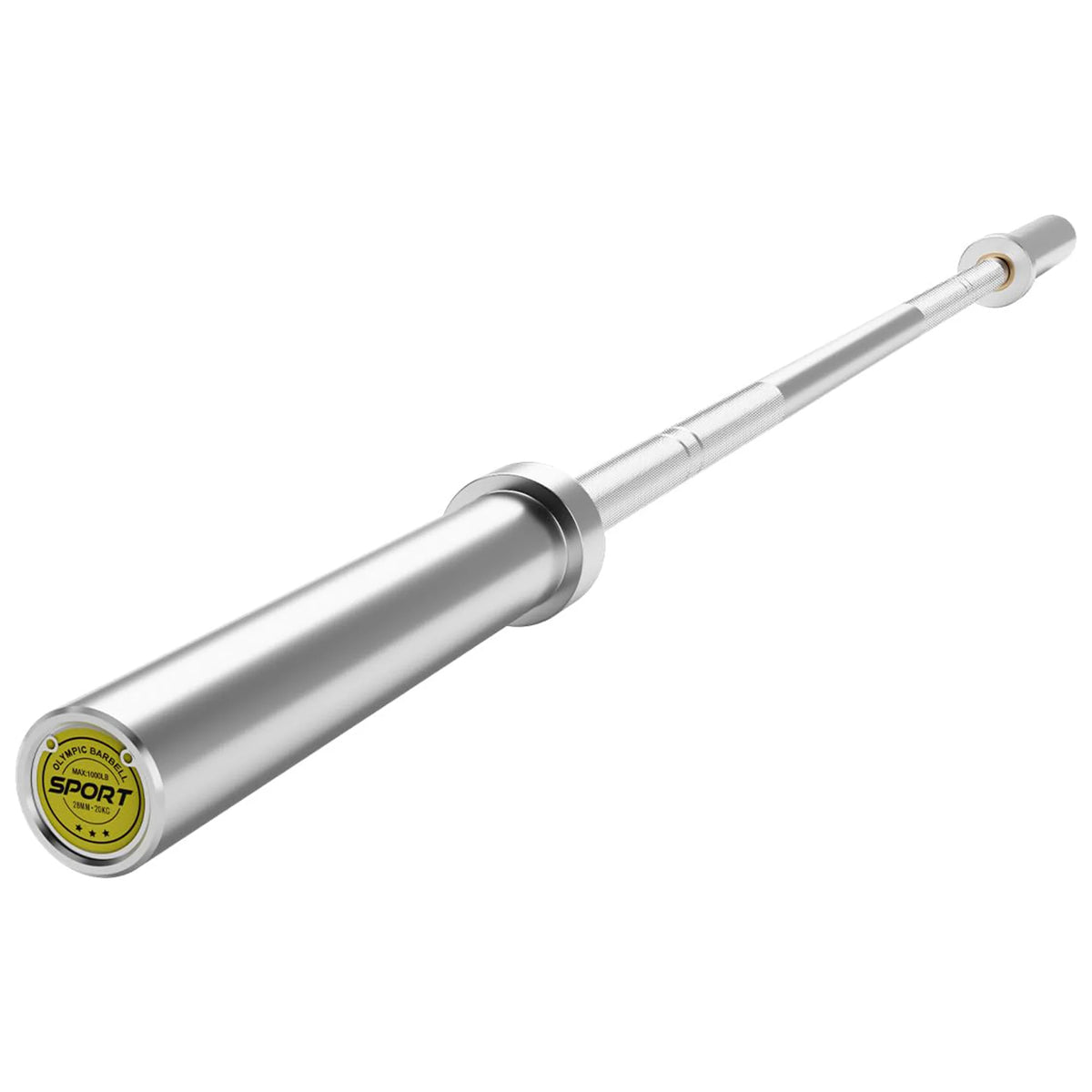 HiMISS Straight Barbell For Strength Training Chrome Finish