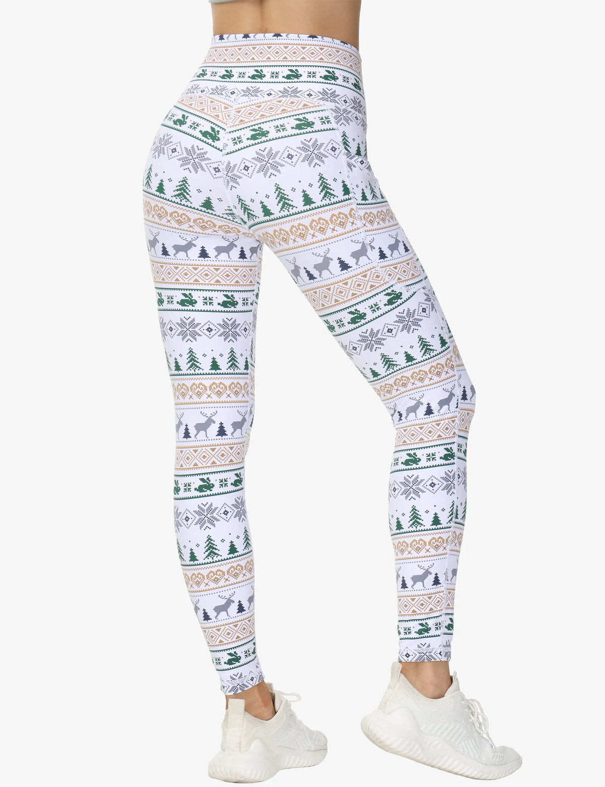 The Gym People Women Cross Waist Tummy Control Yoga Leggings