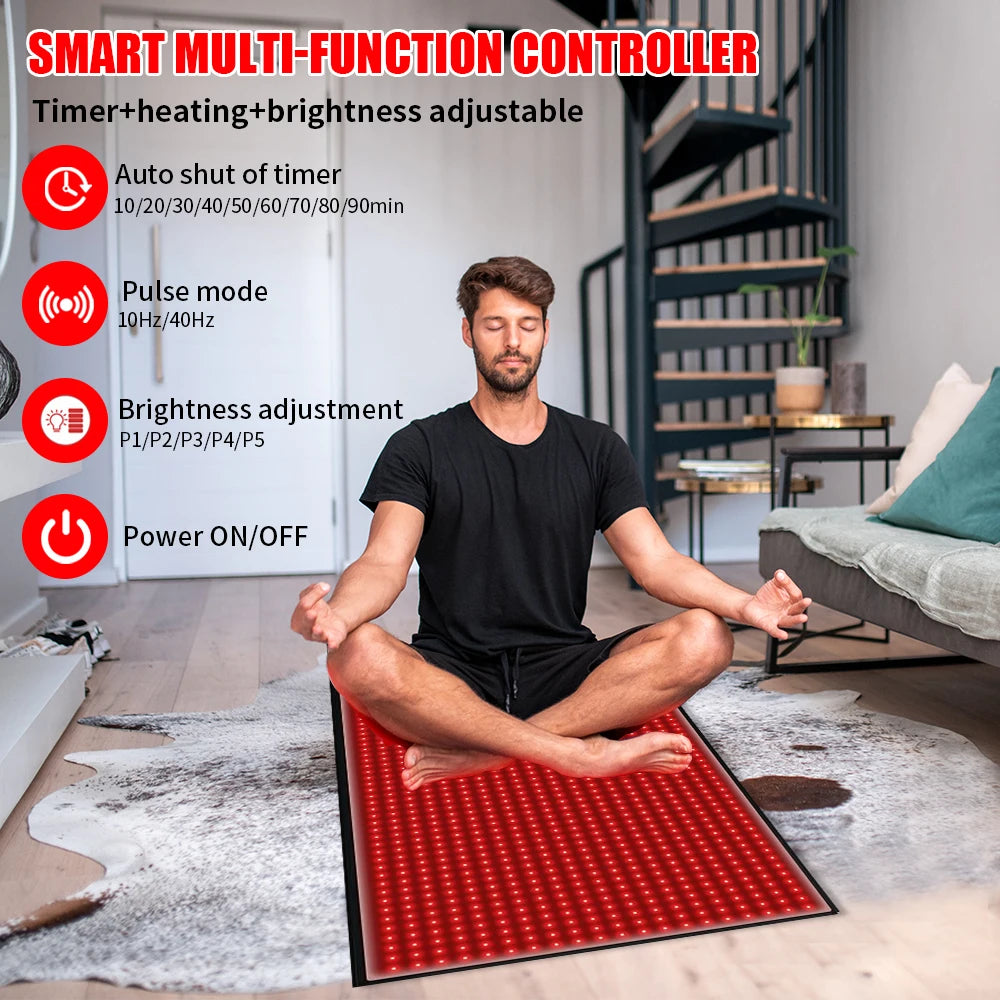 Full Body Red Light Mat For Pain Relief Muscle Recovery