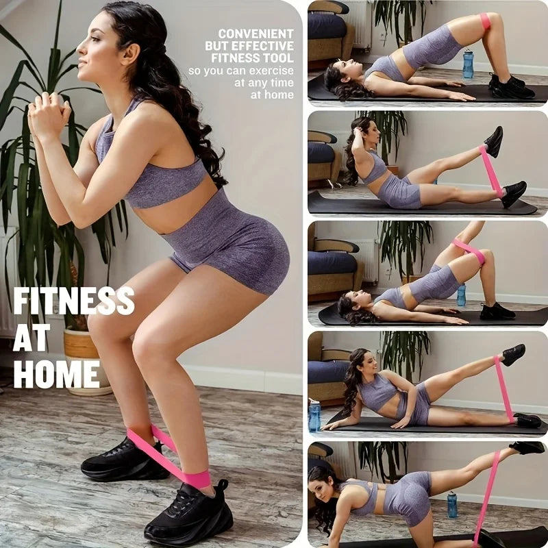 Home Gym Resistance Bands Leg Hip Toning Exercise Set