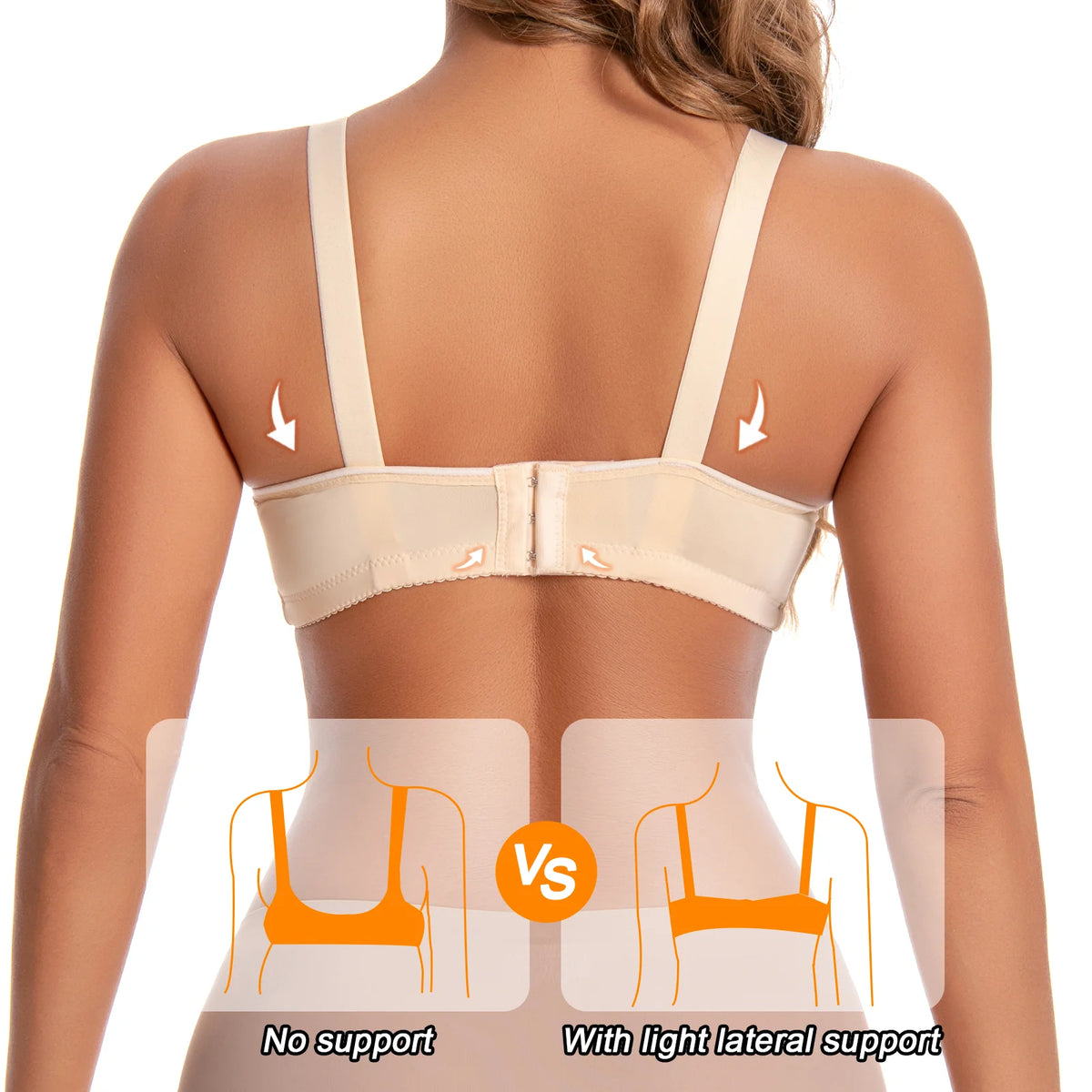 Womens Lace No Underwire Padded Bras With Adjustable Straps