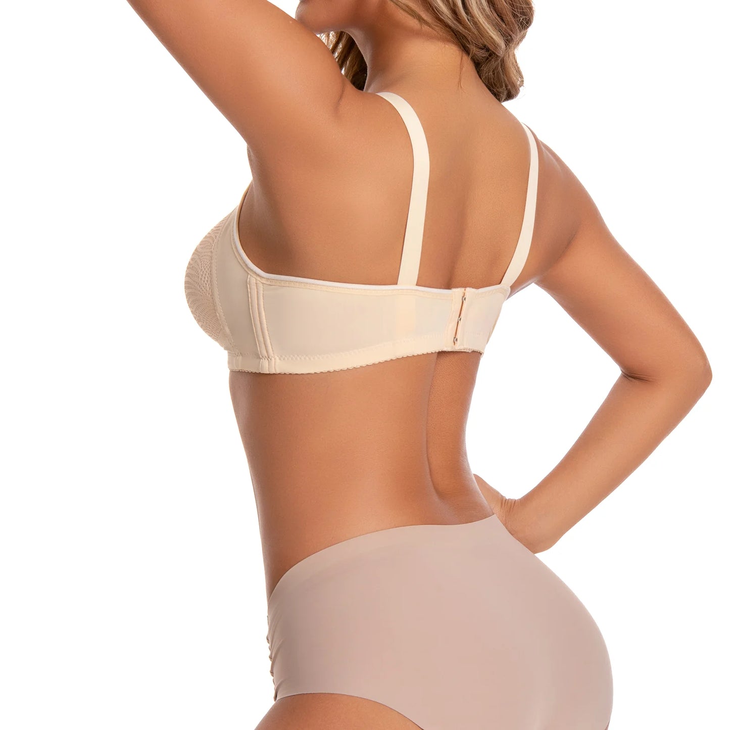 Womens Lace No Underwire Padded Bras With Adjustable Straps