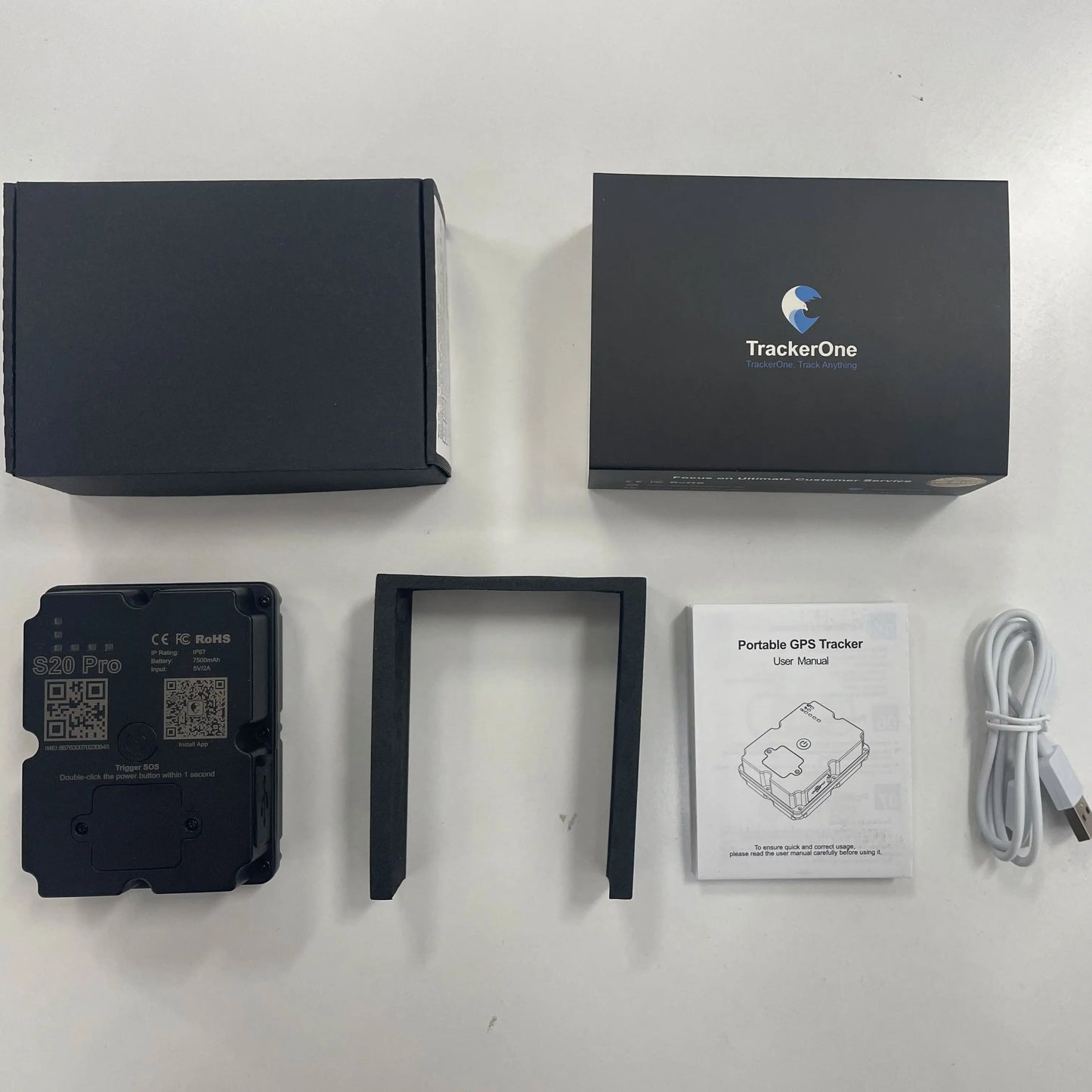 Wanwaytech S20Pro Real Time Magnetic GPS Asset Tracker SOS