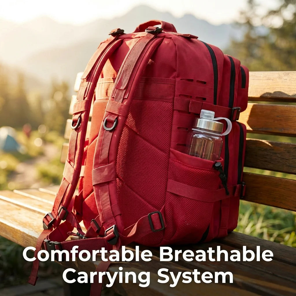 ReFire Gear Tactical Gym Backpack With MOLLE Webbing For Hiking