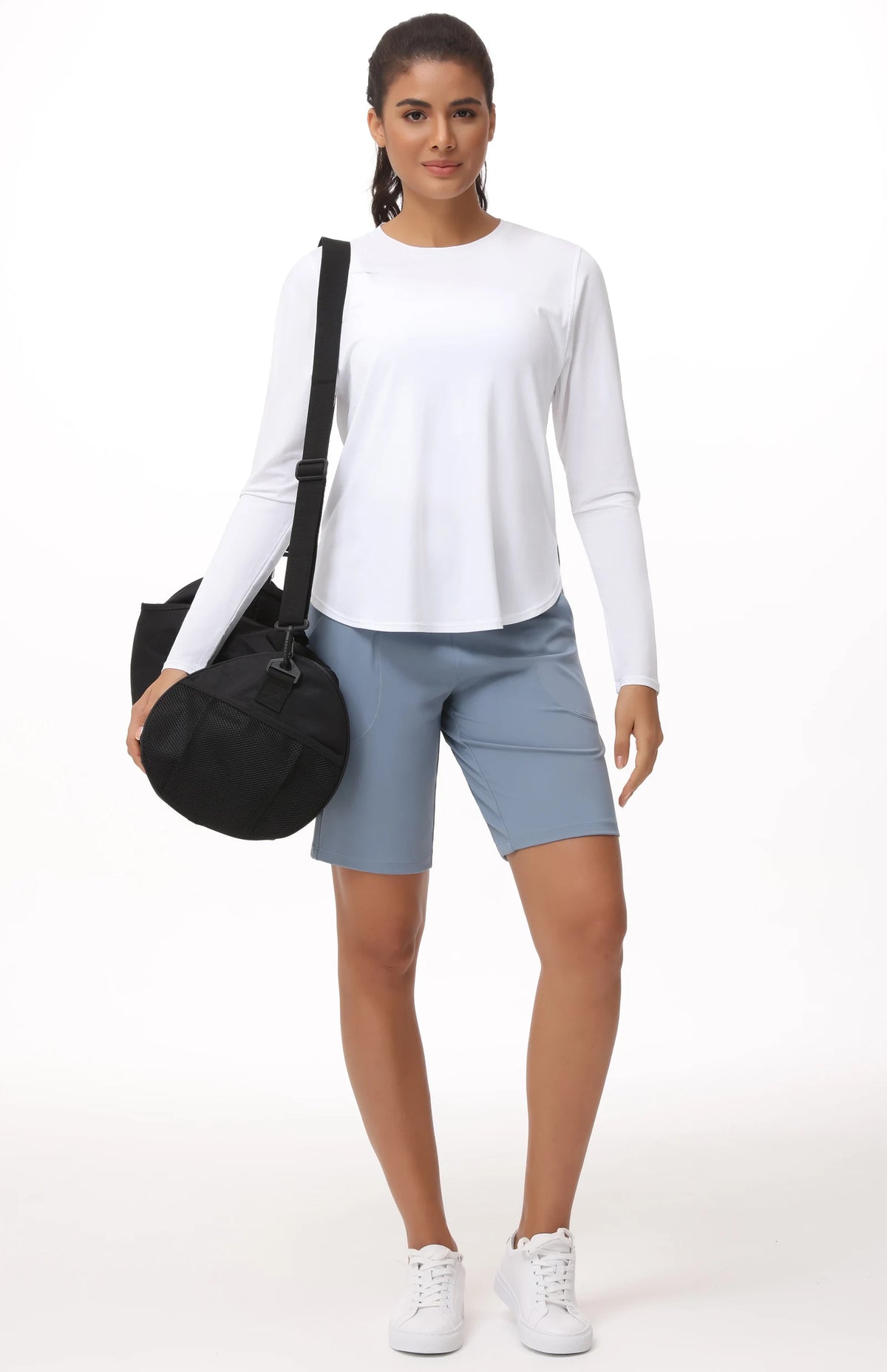 The Gym People Women Lightweight Yoga Shirt With Thumb Hole