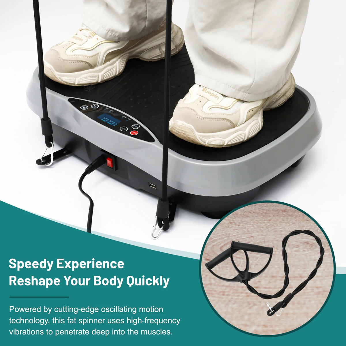 Full Body Vibration Plate Exercise Machine For Home Training