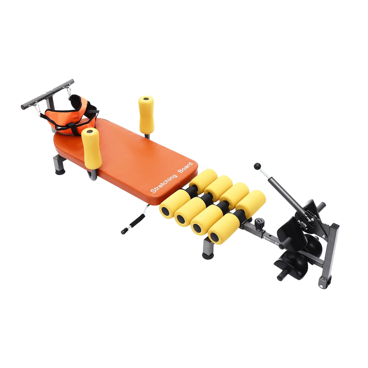 Adjustable Back Stretching Bench and Neck Stretcher for Tension Relief