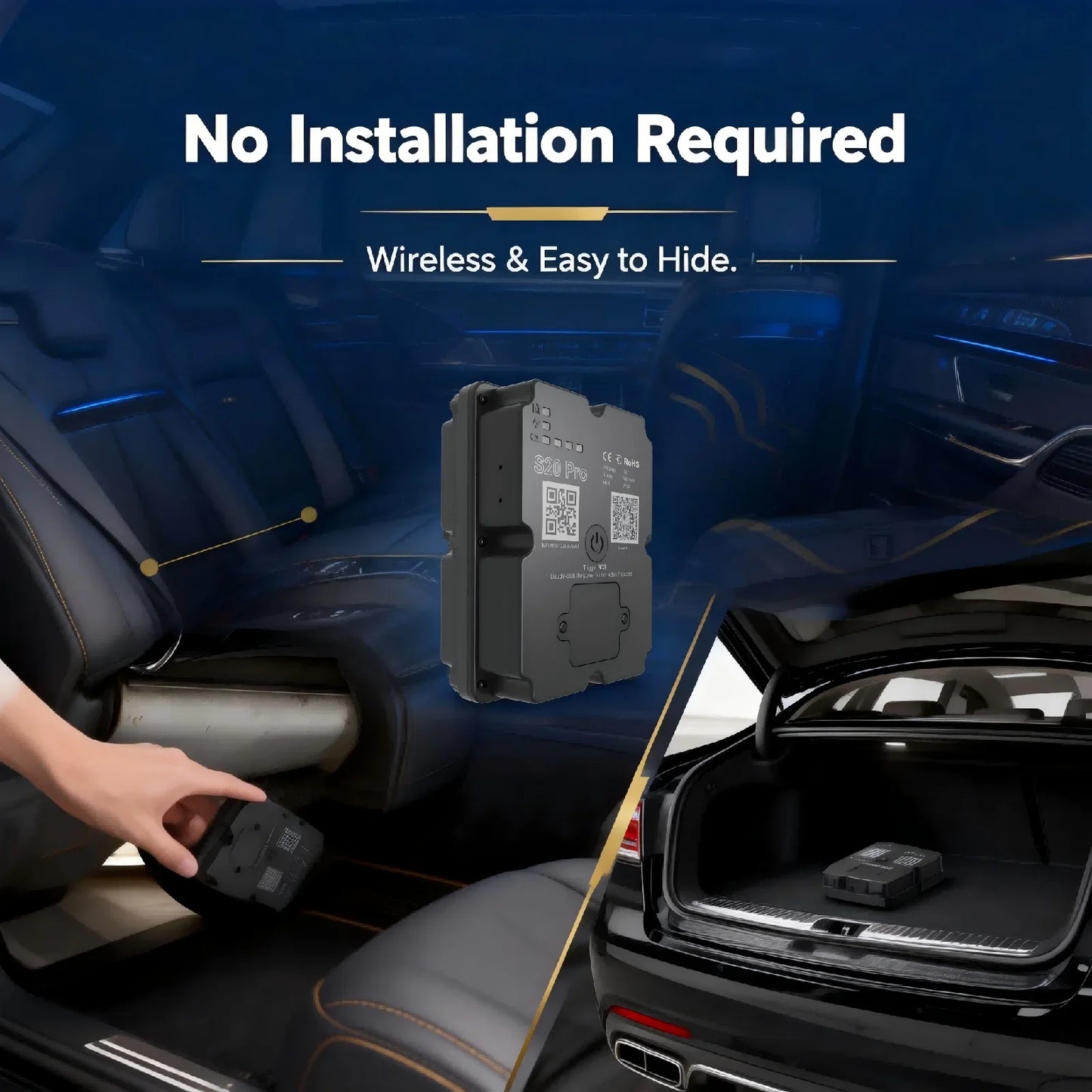 Wanwaytech Portable 4G Car GPS Tracker Anti Theft Monitor