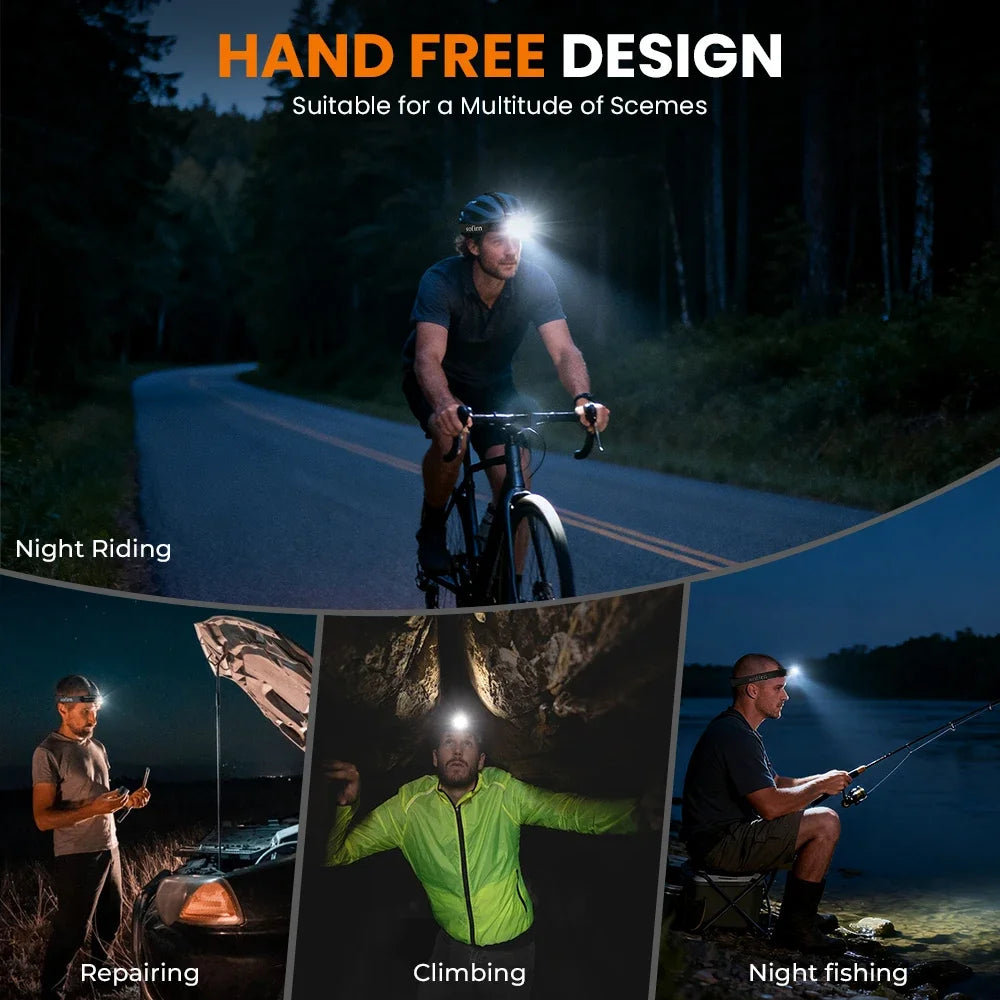 Sofirn HS43 Rechargeable LED Headlamp For Outdoor Use